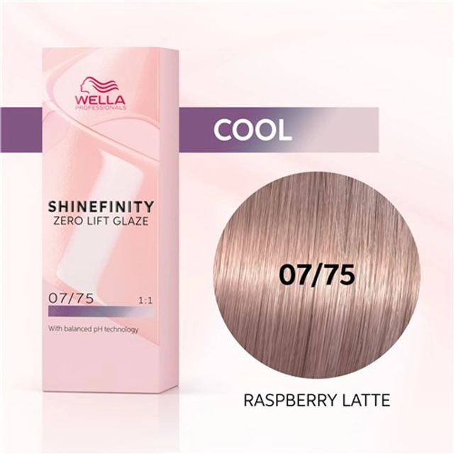 Wella Professional Shinefinity Zero Lift Glaze - 07/75 60ml - Medium Blonde Biwn Magahony főképe